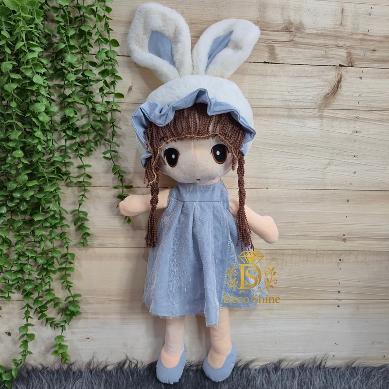 عروسک دختر تل خرگوشی اورجینال 60 سانت (پسکرایه)