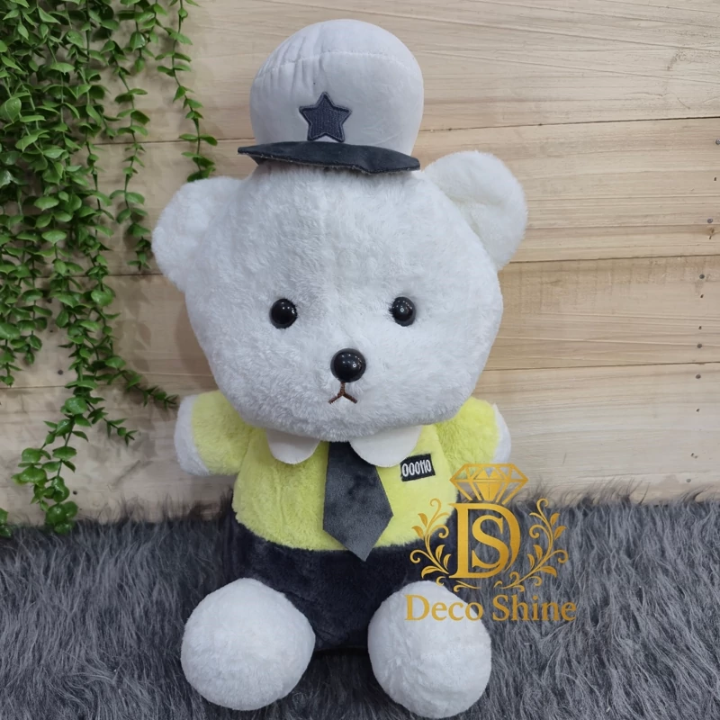 عروسک خرس ملبان کرواتی اورجینال وارداتی 40 سانت پشت زیپدار(پسکرایه)