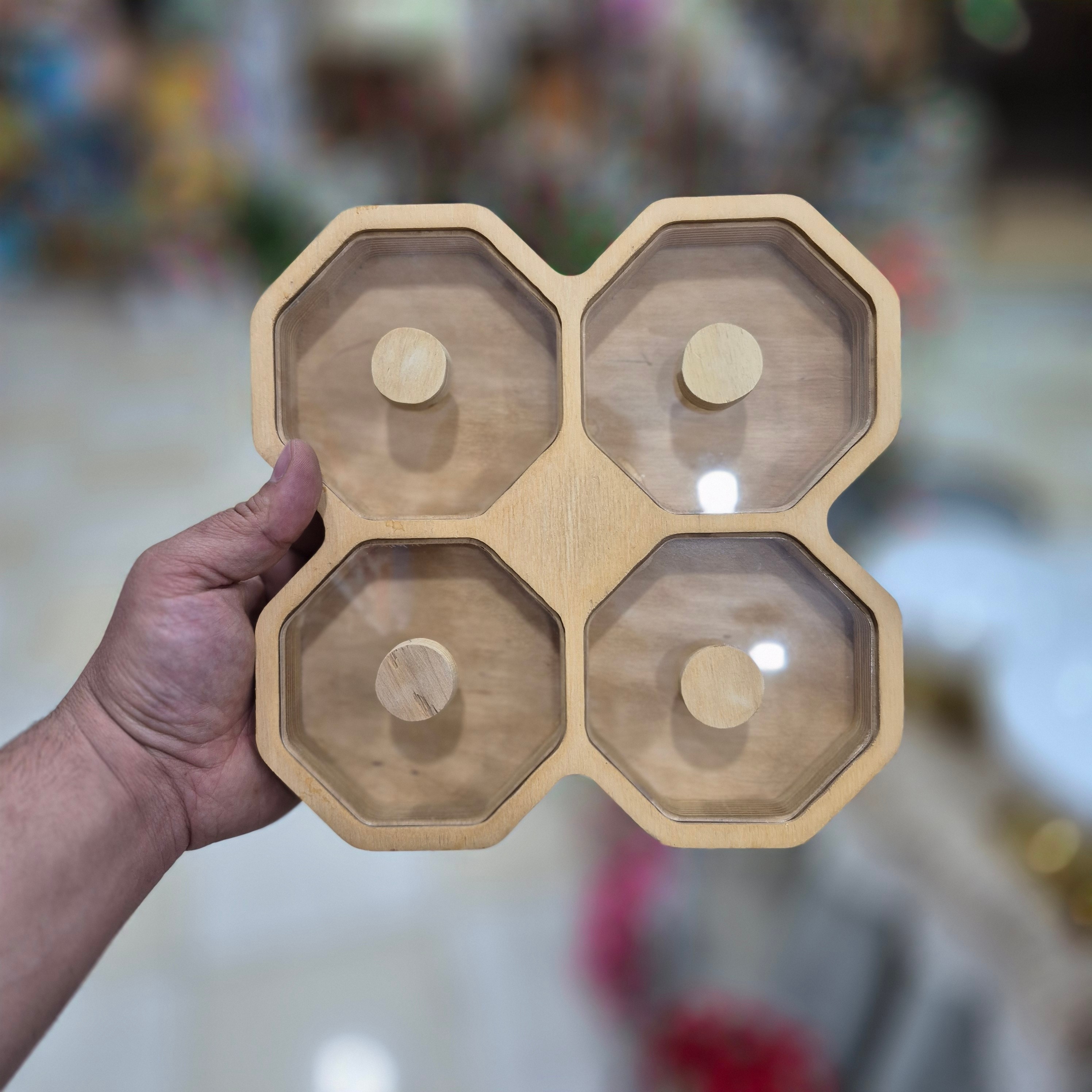 اردوخوری چوبی درب طلقی ست پذیرایی