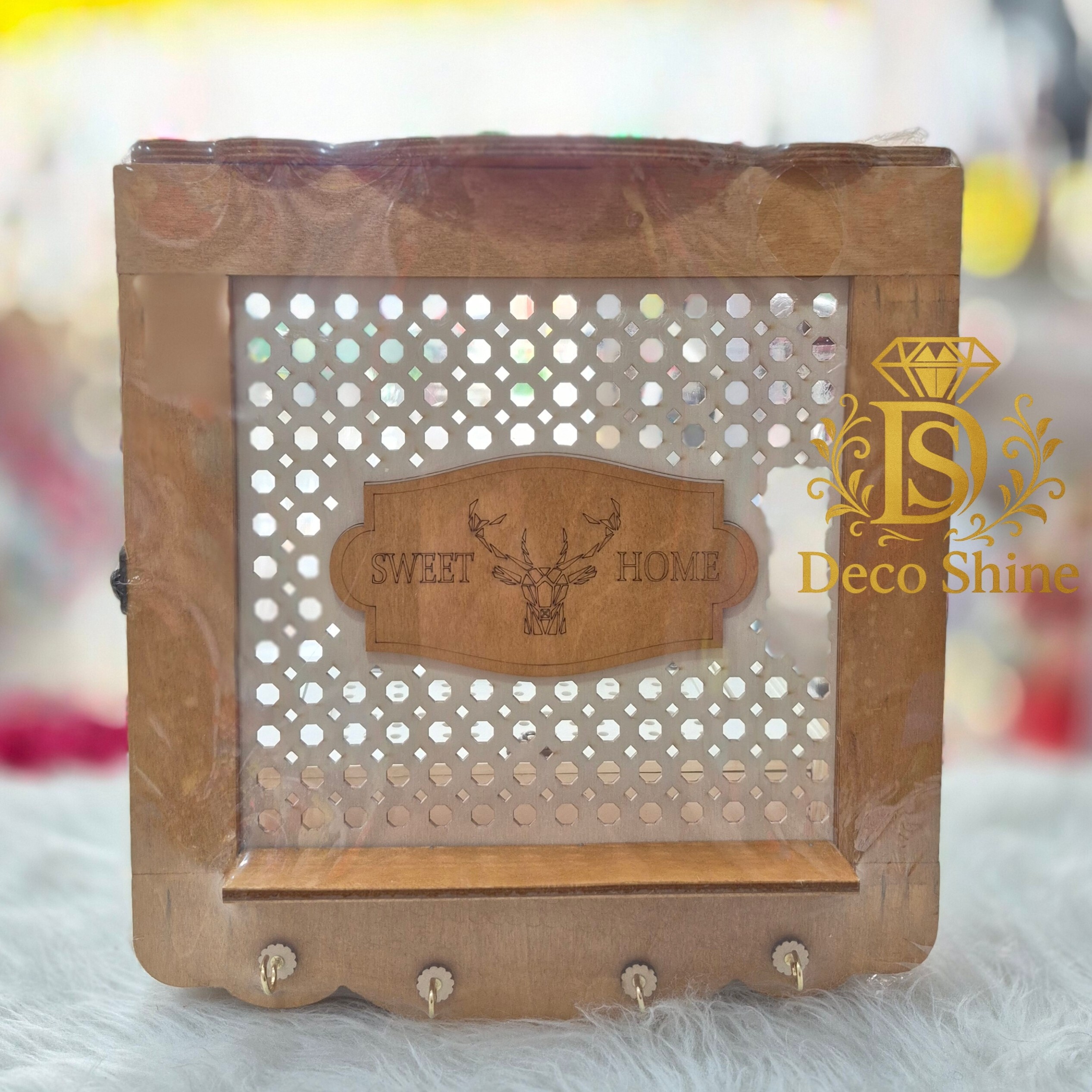 باکس فیوز چوبی جاکلید دار کاربردی دکوری 33×33