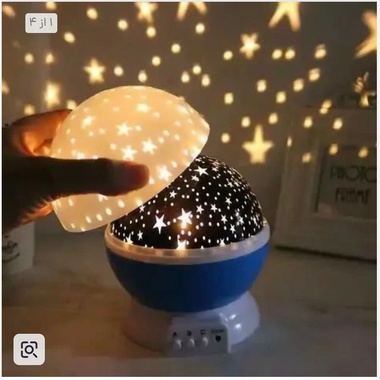 چراغ خواب ماه و ستاره کودک (پروژکتور) استار مستر (باتری/برق)