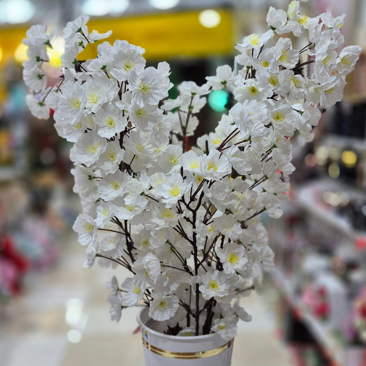 درختچه شکوفه مصنوعی کنار سالنی (80 سانت)