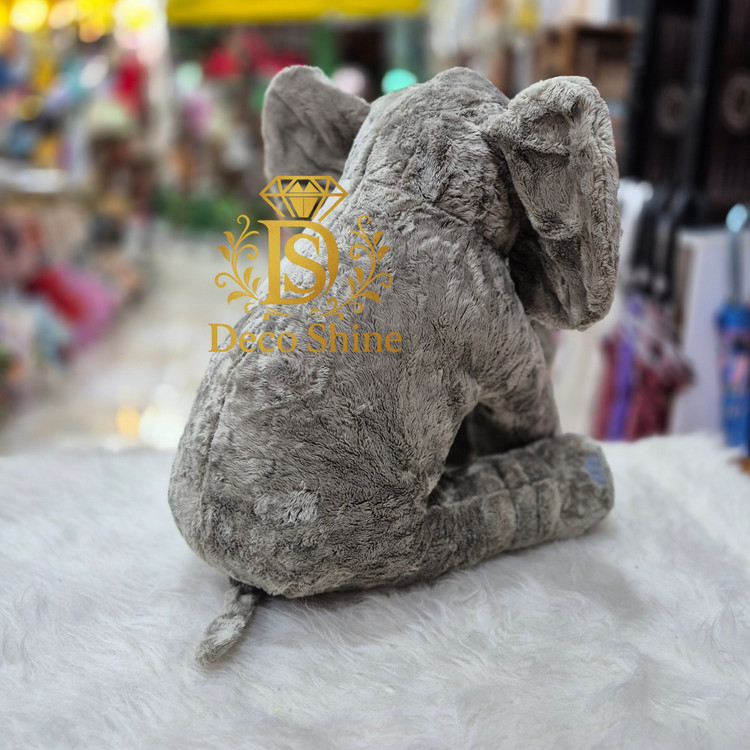عروسک فیل ماموت (پشمالو) خارجی 50 سانت (آنتی باکتریال، قابل شستشو)