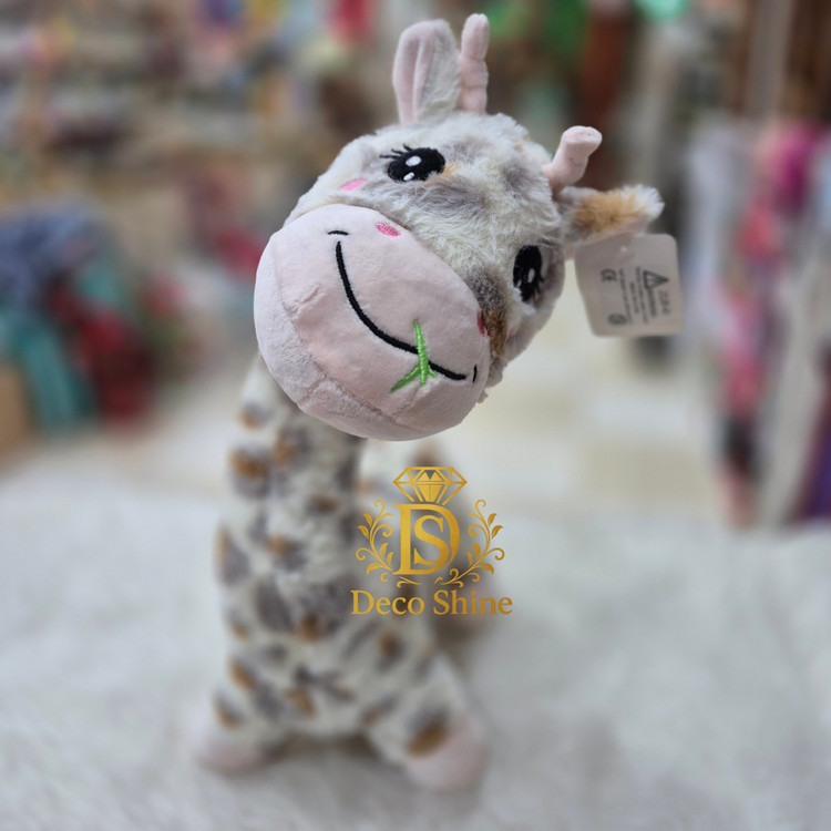 عروسک زرافه پرزی (زرافه نرم) 60 سانتی