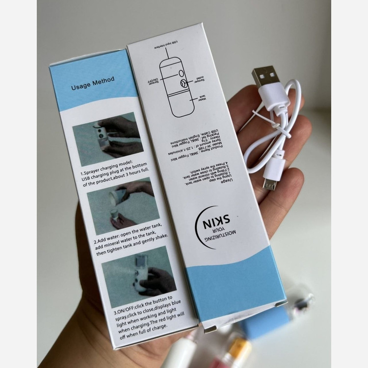 دستگاه بخور سرد عروسکی شارژی جیبی USB آبرسان پوست