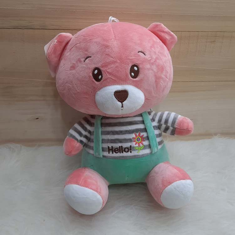 عروسک خرس (خرس عروسکی) لباس رکابی Hello 35 سانت