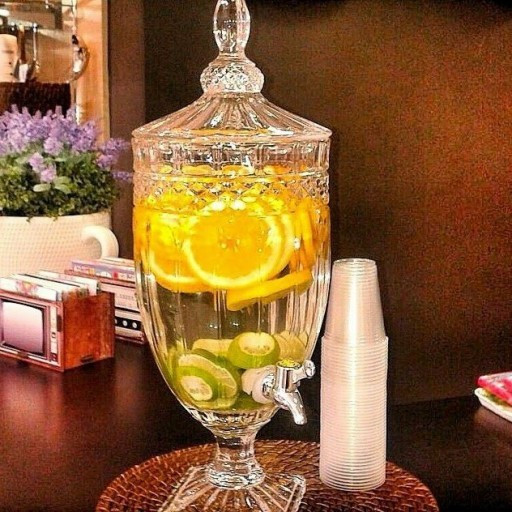 کلمن شیشه ای 5.5لیتری با شیر باکیفیت
