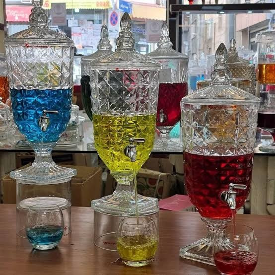 کلمن شیشه ای 5.5لیتری با شیر باکیفیت