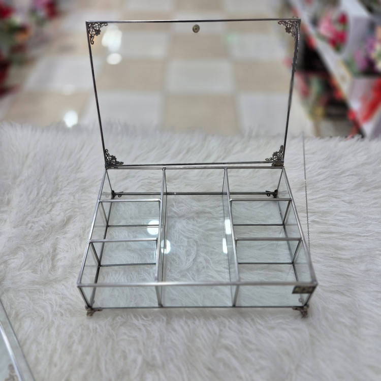 تی بگ استیل سیلور مستطیل (آجیل، دمنوش)